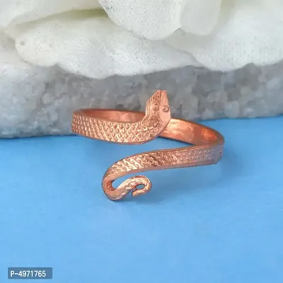 Copper Nag Snake challa Ring Shani Kalsarpa dosh Men Women-thumb0