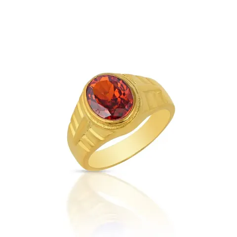 Brass Plated Faux Neelam Ring Men Women