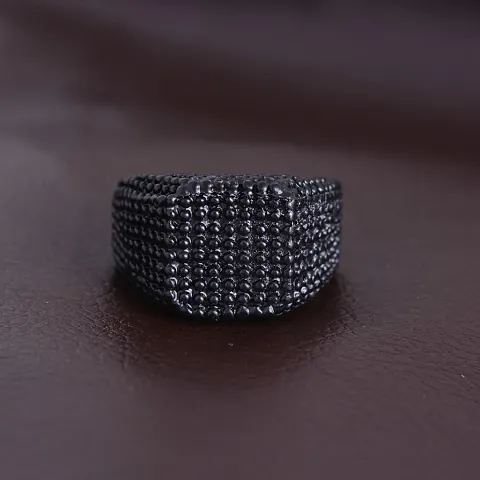 Coated Dotted Square shape Designer finger Ring For Men