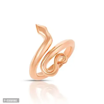 Copper Snake finger ring Free size-thumb0