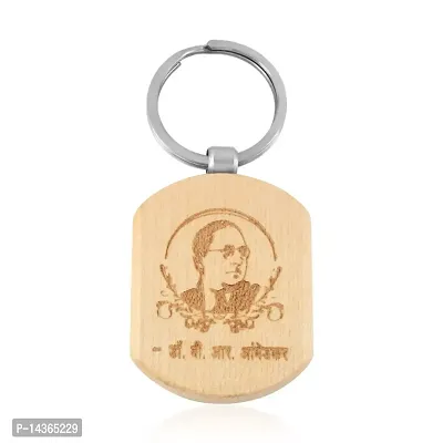 Trendy Wood Print Keychain-thumb0