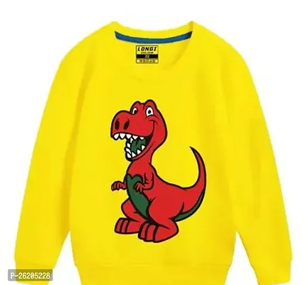 Fabulous Yellow Cotton Blend Sweatshirt For Boys-thumb0