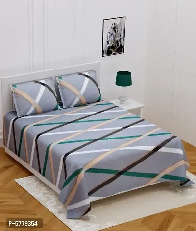 Beautiful Printed Double Bedsheet With 1 Pillow covers