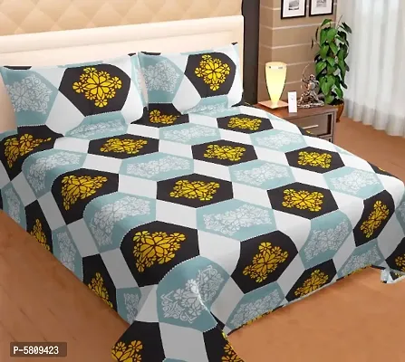 180 tc bedsheet with 2 pillow cover