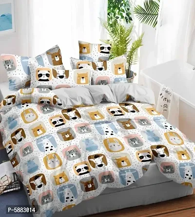 180 tc bedsheet with 2 pillow cover