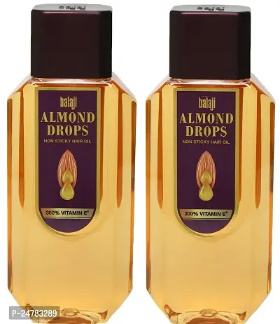 bajaj almond drops hair oil 500ml-- 2 pack-thumb0