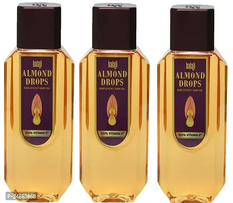 bajaj almond drops hair oil 500ml-3 PACK