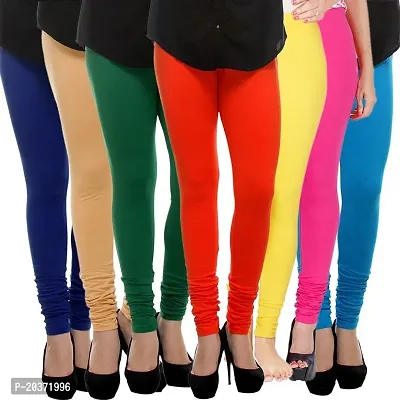 Stylish Fancy Viscose Solid Leggings For Women Pack Of 7