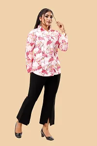 Stylish Multicoloured Cotton Lycra Printed Shirt For Women-thumb3