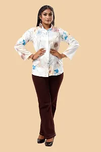 Stylish Multicoloured Cotton Lycra Printed Shirt For Women-thumb3