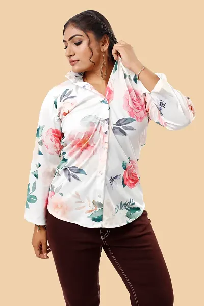 Women's Imported Lycra Mix Colour Shirt