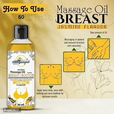 Abhigamyah Breast massage oil helps in growth/firming/tightening/ bust36 natural Women (50 ml) Pack Of -1-thumb4