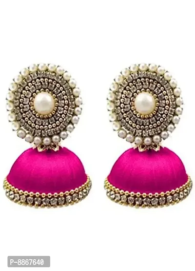 Trendy Silk Thread Earrings for Women