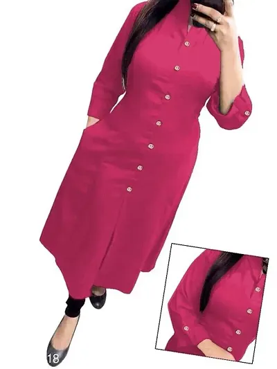 Sonal Rayon Solid Kurtis