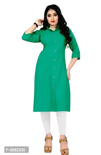 Classic Rayon Solid Kurtis For Womens