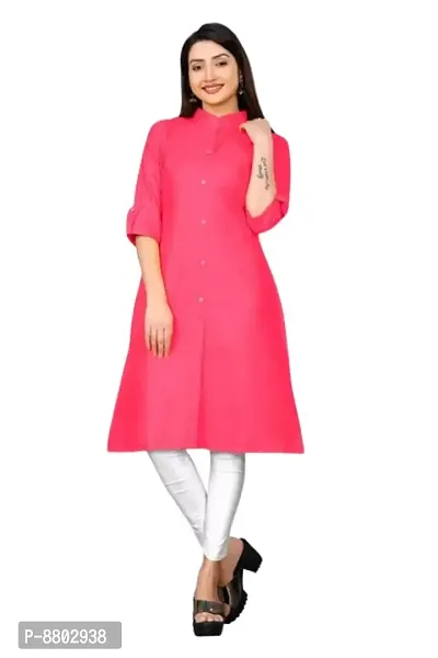 Classic Rayon Solid Kurtis for Women