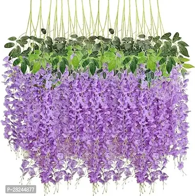 ARTIFICIAL PURPLE WISTERIA HANGING GARLAND