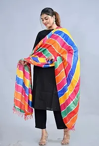 AARSH WENIKA Exquisite Elegance Chinon Silk Bandhej Dupatta (Mutlicolor 1)-thumb1