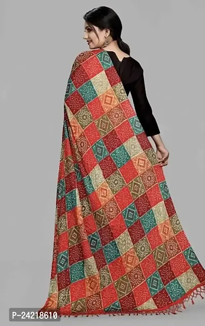 AARSH WENIKA Women Traditional Rajasthani Bandhej Silk Dupatta 2.25 mtr (Multicolor)-thumb4