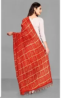 AARSH WENIKA Exquisite Elegance Chinon Silk Bandhej Dupatta (Red)-thumb2