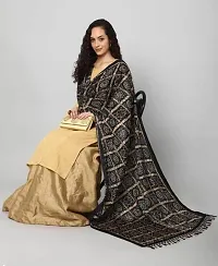 AARSH WENIKA Exquisite Elegance Chinon Silk Bandhej Dupatta (Black)-thumb1