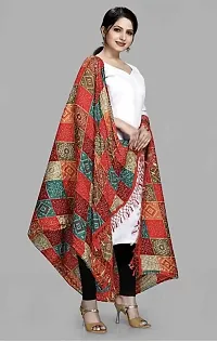 AARSH WENIKA Women Traditional Rajasthani Bandhej Silk Dupatta 2.25 mtr (Multicolor)-thumb1