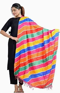 AARSH WENIKA Exquisite Elegance Chinon Silk Bandhej Dupatta (Mutlicolor 1)-thumb2