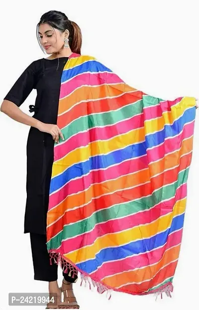 AARSH WENIKA Exquisite Elegance Chinon Silk Bandhej Dupatta (Mutlicolor 1)-thumb3