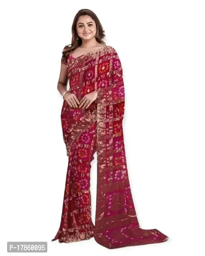 Buy Traditional Designer Bandhani Golden Zari Banarsi Silk Women Saree  Online In India At Discounted Prices