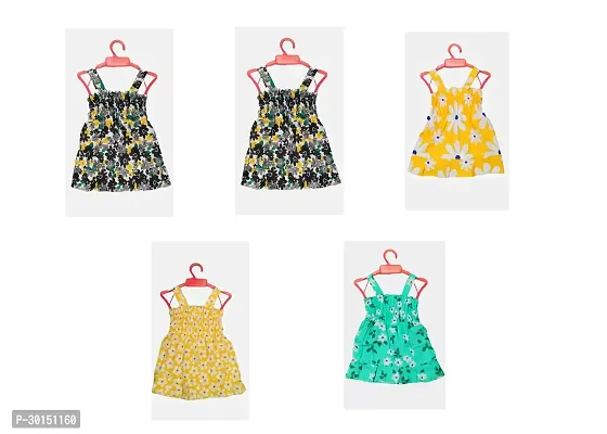 Trendy Cotton Frock For Girl PACK OF 5-thumb0