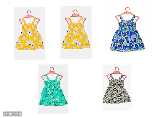 Trendy Cotton Frock For Girl PACK OF 5-thumb0