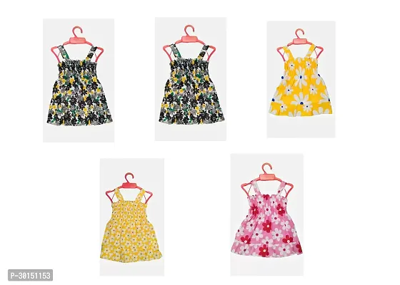 Trendy Cotton Frock For Girl PACK OF 5-thumb0