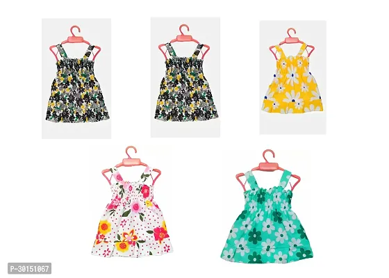 Trendy Cotton Frock For Girl PACK OF 5-thumb0