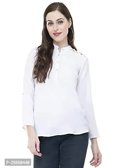 LS Fabric:Cotton:Color:White #Stylish Shirt #Cotton for Office pupose Desgin on Shoulder