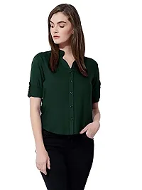 LS_Womens top and Shirt Fabric:Cotton:Color:Green #Stylish Shirt fro Womens and Grils Green-83938292708-thumb1