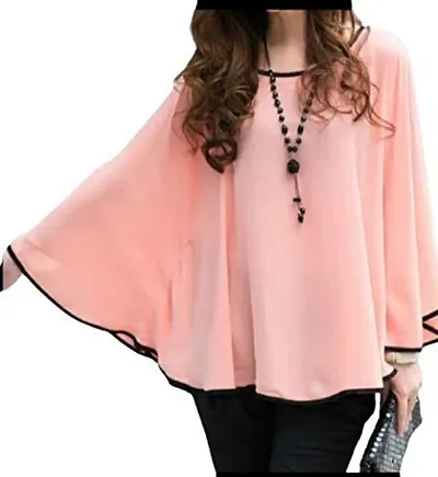 LS_Womens top and Shirt-Kaftan Fabric:Cotton:Color:Peach #Stylish Shirt fro Womens and Grils Peach-83938292713