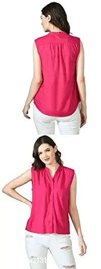 LS Rayon Womens Solid Kurti -Tops Pink-142-thumb2