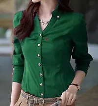 LimeScotch Ladies Top and Shirt -Summer Special-Button Decoration on Hand-thumb2