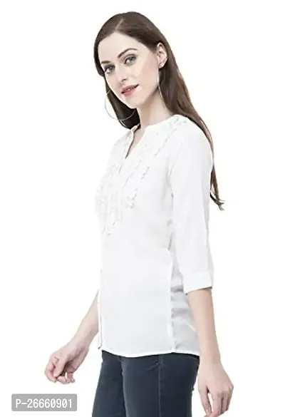 LS Fabric:Cotton:Color:White #Stylish Shirt #Cotton for Office pupose Desgin on Front-thumb3