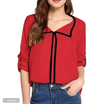 LS Fabric:Cotton:Color:Red #Stylish Shirt #Cotton for Office pupose Layred-thumb2