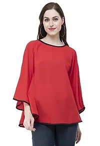 LimeScotch Designer Regular Fit Women's  Girl's Top Red-thumb1