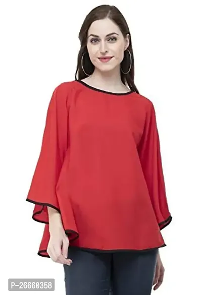 LimeScotch Designer Regular Fit Women's  Girl's Top Red-thumb2