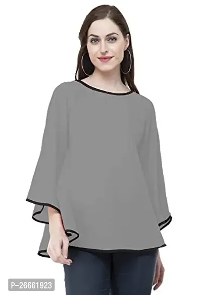 LS_Womens top and Shirt Fabric:Rayon:Color:Grey #Stylish Shirt Grey