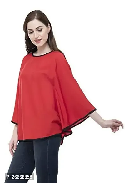 LimeScotch Designer Regular Fit Women's  Girl's Top Red-thumb3