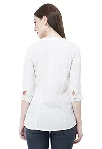 LS Fabric:Cotton:Color:White #Stylish Shirt #Cotton for Office pupose Desgin on Front-thumb1