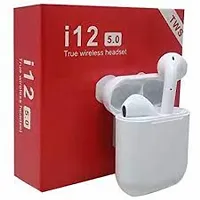 i12 TWS with Charging Case Wireless Bluetooth Headset Bluetooth Headset  (White, True Wireless)-thumb1