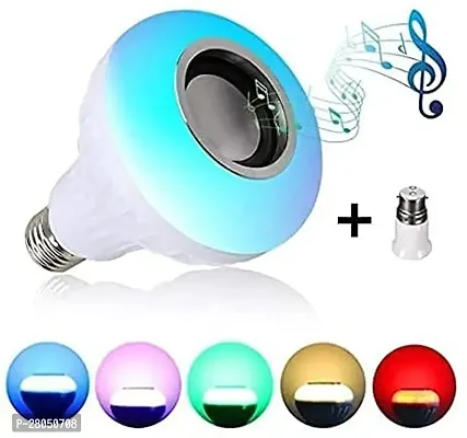 Bluetooth Speaker Music Bulb Light With Remote 3 in 1 12W Led Bulb with Bulb B22 + RGB Light for Home, Bedroom, Living Room, Party and Decoration(1)-thumb0