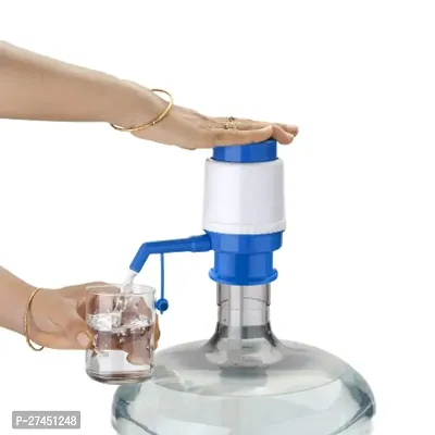 Useful Plastic Manual Hand Press Drinking Water Dispenser-thumb0