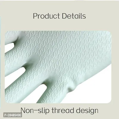 Natural Rubber Dish Washing Cleaning Safety Hand Gloves