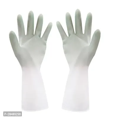 Natural Rubber Dish Washing Cleaning Safety Hand Gloves-thumb0